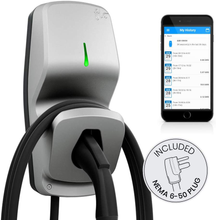 Load image into Gallery viewer, FLO Home X5 Tungsten - Level 2 Electric Vehicle (EV) Smart Charging Station - 240 Volt, 30 Amp - Safety Certified - 25 ft Cable - Indoor or Outdoor - 5-Yrs Warranty