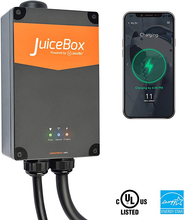 Load image into Gallery viewer, JuiceBox Pro 40 Smart Electric Vehicle (EV) Charging Station with WiFi - 40 amp Level 2 EVSE, 24-foot cable, NEMA 14-50 plug, UL and Energy Star Certified, Indoor / Outdoor Use