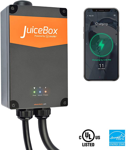 JuiceBox Pro 40 Smart Electric Vehicle (EV) Charging Station with WiFi - 40 amp Level 2 EVSE, 24-foot cable, NEMA 14-50 plug, UL and Energy Star Certified, Indoor / Outdoor Use